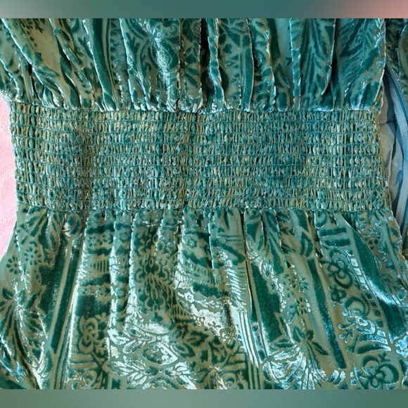 Anthropologie Catalina Burnout Velvet Maxi Dress - Picture 7 of 7